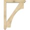 Ekena Millwork Westlake Arts and Crafts Rough Sawn Bracket w/ Offset Brace, Douglas Fir, 6"W x 36"D x 48"H BKT0604X36X48WTL03RDF - alternate 3